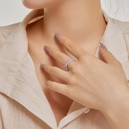 [Regalia jewelry]Ornate Colorful Radiant Cut Daily Ring