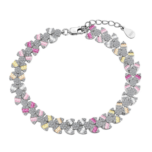 [Regalia jewelry]Dainty Exquisite Flower Shape Daily Bracelet