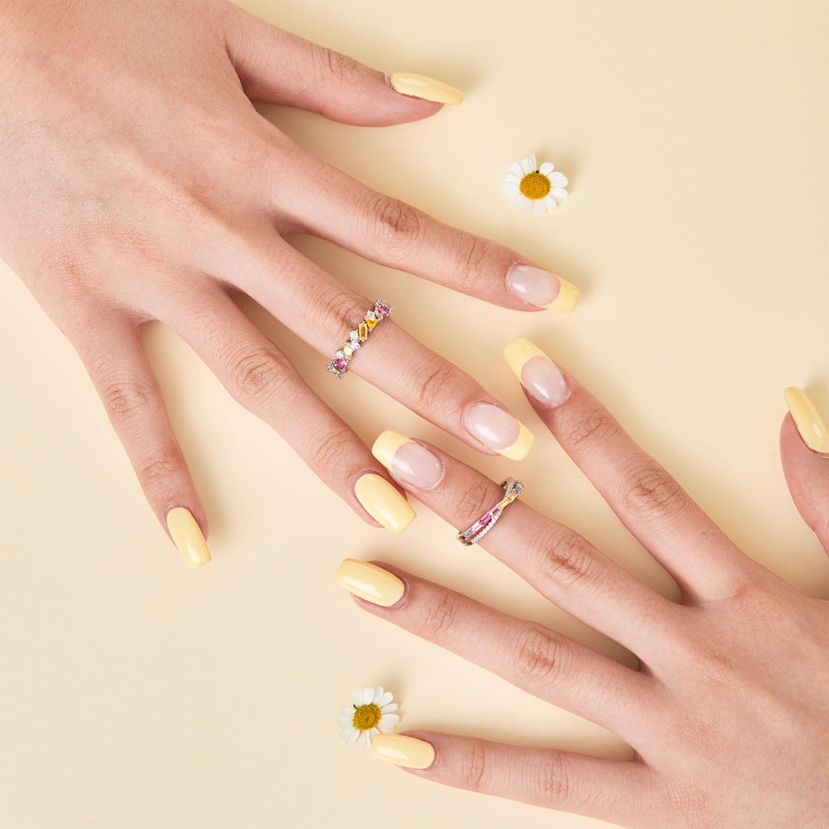 [Regalia jewelry]Dazzling Polychromatic Multi cut Daily Ring