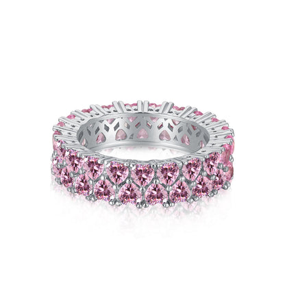 [Regalia jewelry]Sparkling Full Heart Ring