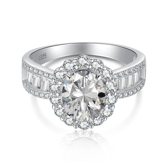 [Regalia jewelry]1.5 Carat Dazzling Charming Oval Cut Banquet Ring