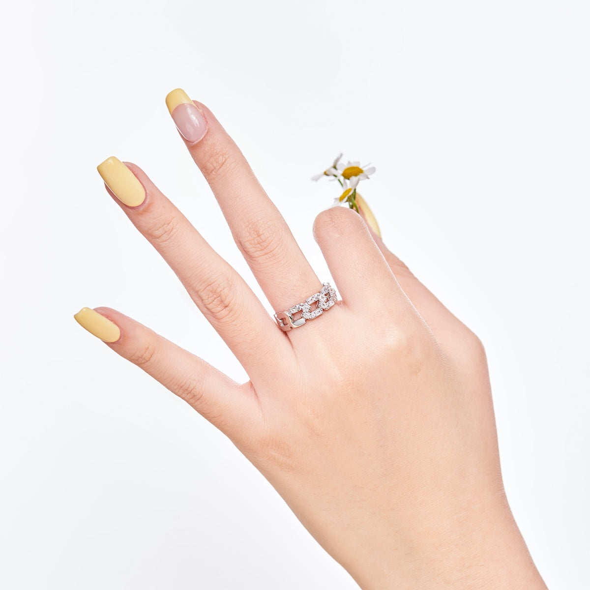 [Regalia jewelry]Sparkling Vibrant Emerald Cut Daily Ring