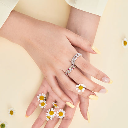 [Regalia jewelry]Sparkling Vibrant Emerald Cut Daily Ring