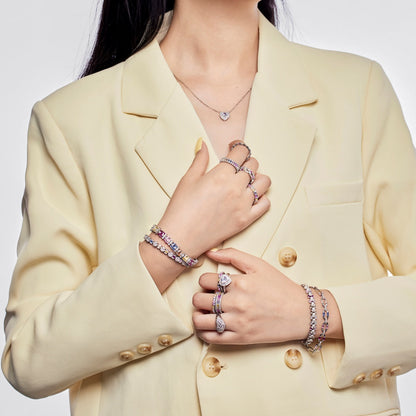 [Regalia jewelry]Splashy Ornate Emerald Cut Cocktail Ring