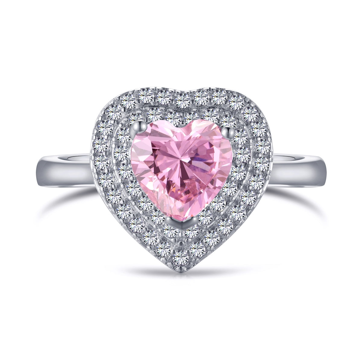 [Regalia jewelry]Delicate Ebullient Heart Shape Wedding Ring