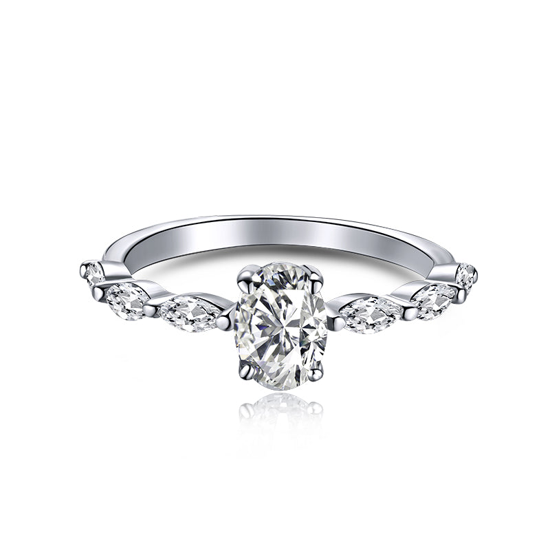 [Regalia jewelry]0.75 Carat Luxurious Vibrant Elongated Cushion Cut Daily Ring