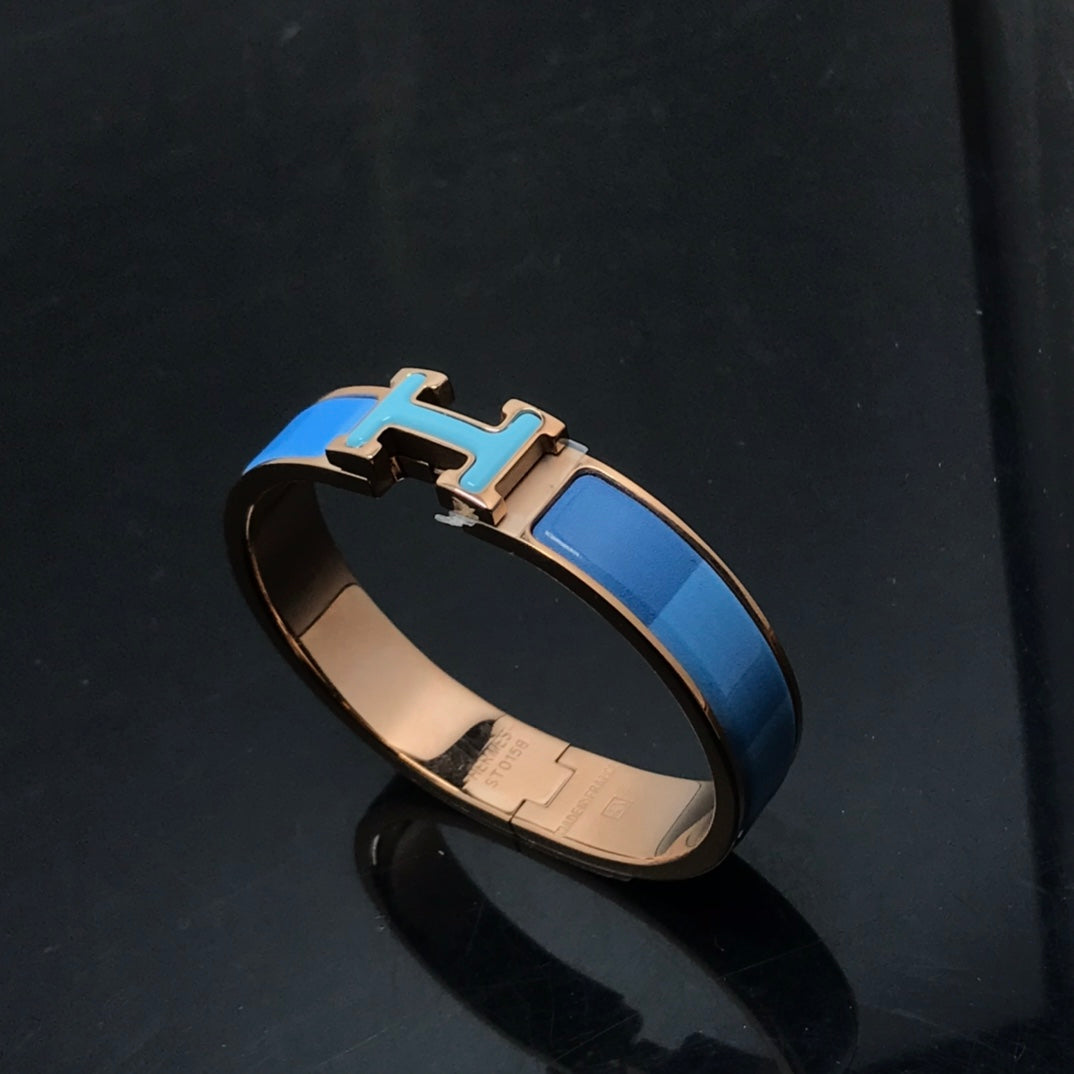 [Regalia jewelry]H BRACELET BLUE RAINBOW CERAMIC