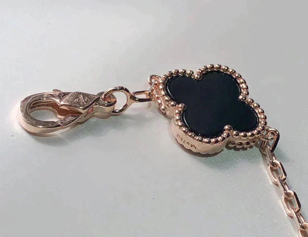 [Regalia jewelry]CLOVER 5 MOTIFS MULTICOLOR  BRACELET