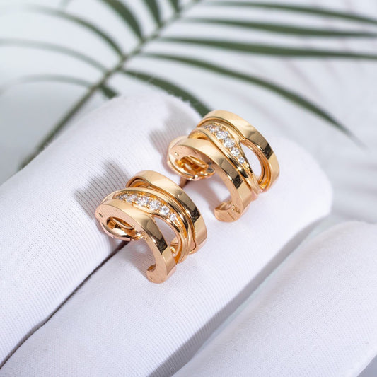 [Regalia jewelry]ZERO 1 PINK GOLD DIAMONDS EARRINGS