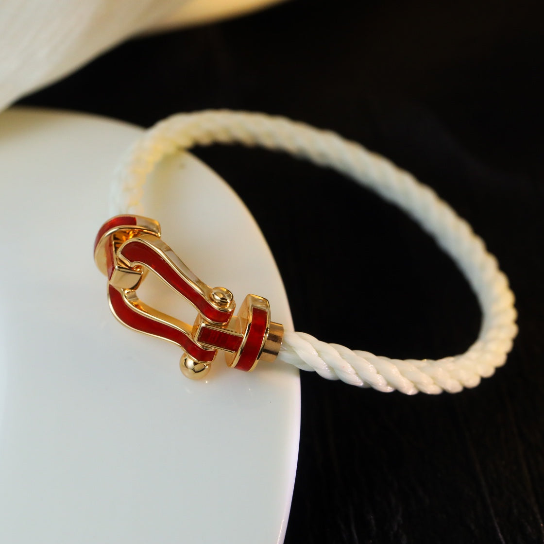 [Regalia jewelry]FORCE 10 WHITE TEXTILE DIAMOND PAVED