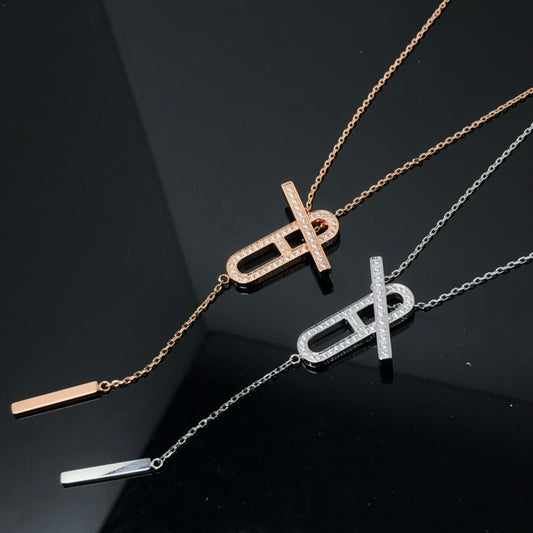 [Regalia jewelry]HM NECKLACE PLATINUM ROSE GOLD DIAMOND