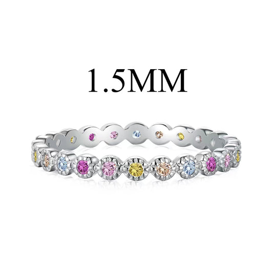 [Regalia jewelry]Radiant Sparkling Round Cut Daily Ring