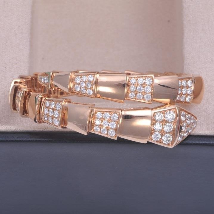 [Regalia jewelry]SERPENTI BRACELET PINK GOLD DIAMOND
