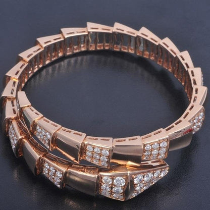 [Regalia jewelry]SERPENTI WIDE BRACELET PINK GOLD DIAMOND