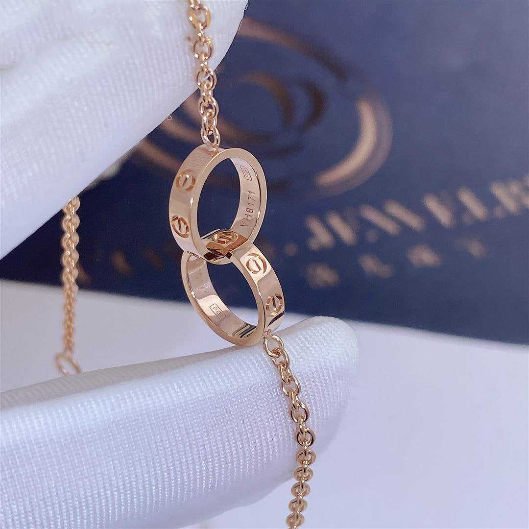 [Regalia jewelry]LOVE BRACELET DOUBLE RING