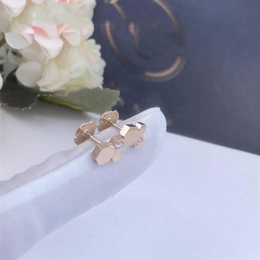 [Regalia jewelry]BEE LOVE PINK GOLD DIAMOND EARRINGS