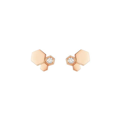 [Regalia jewelry]BEE LOVE PINK GOLD DIAMOND EARRINGS