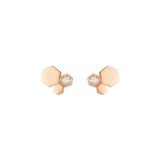 [Regalia jewelry]BEE LOVE PINK GOLD DIAMOND EARRINGS