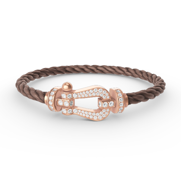 [Regalia jewelry]FORCE LARGE HORSESHOE FULL DIAMOND BRACELET ROSE GOLD