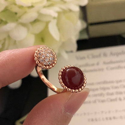 [Regalia jewelry]PERLEE COULEURS DIAMOND ROSE GOLD BETWEEN THE FINGER RING