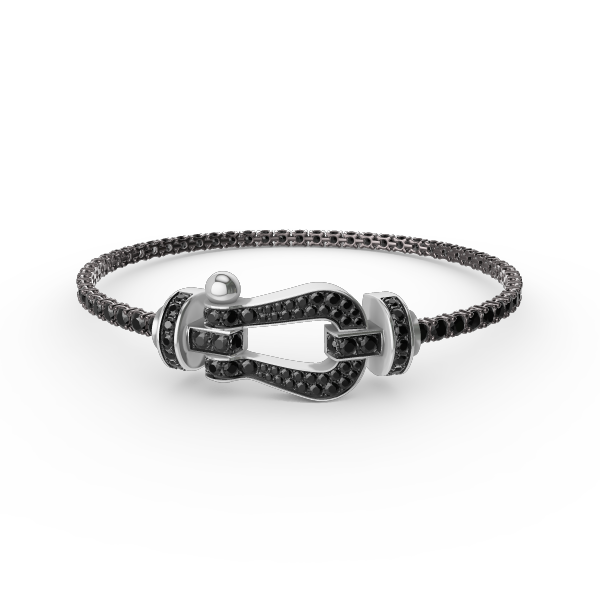 [Regalia jewelry]FORCE  LARGE HORSESHOE FULL DIAMOND TENNIS BRACELET